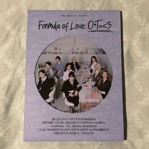Twice Formula of Love: O+T=<3 album Study About Love version Kpop